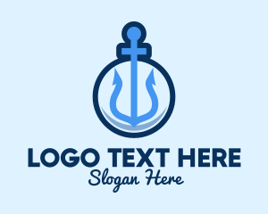 Nautical - Blue Anchor Sailing logo design