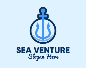 Boating - Blue Anchor Sailing logo design