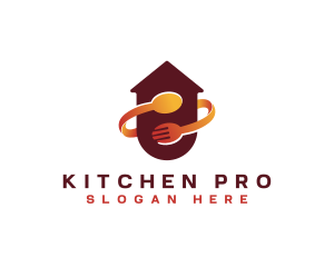 Kitchen Spoon Fork logo design