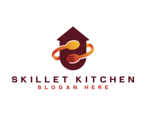 Kitchen Spoon Fork logo design