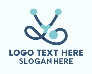 Stethoscope Pediatrician Healthcare  Logo