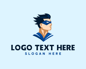 Cape - Hero Mask Man logo design