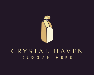 Crystal Perfume Bottle logo design