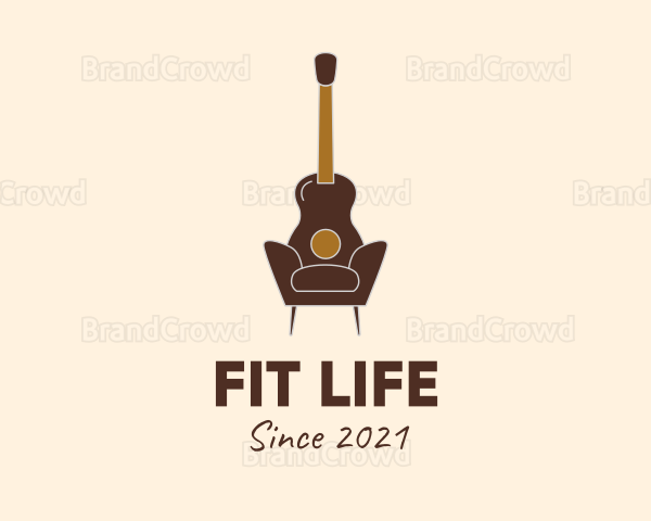Guitar Accent Chair Logo