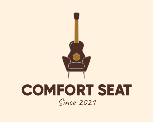 Guitar Accent Chair  logo design