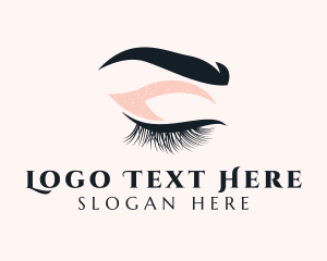 Eyebrow Threading - Eyelash Extension Salon logo design