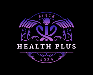 Caduceus Health Hospital  logo design