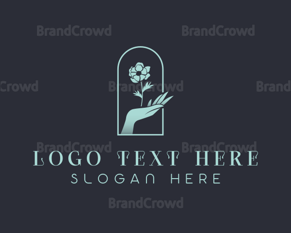 Floral Hand Beauty Logo