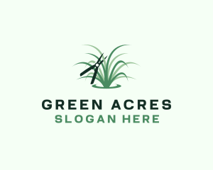 Grass - Lawn Grass Cutter logo design