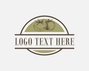 Homesteading - Organic Tomato Produce logo design