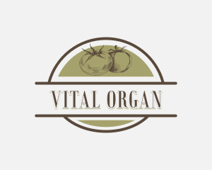 Organic Tomato Produce logo design