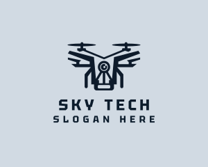 Drone Camera Quadcopter logo design