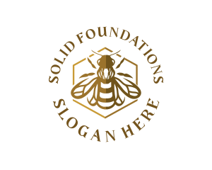 Honey Bee Wings Logo