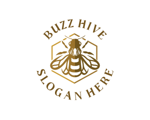 Bee - Honey Bee Wings logo design