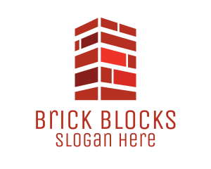 Blocks - Red Brick Chimney logo design