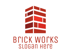 Brick - Red Brick Chimney logo design