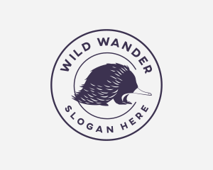 Echidna Wild Animal logo design