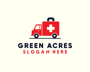 Medical Emergency Ambulance logo design