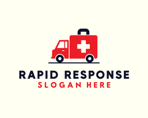 Ambulance - Medical Emergency Ambulance logo design