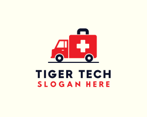 Medical Emergency Ambulance logo design