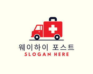 Medical Emergency Ambulance logo design