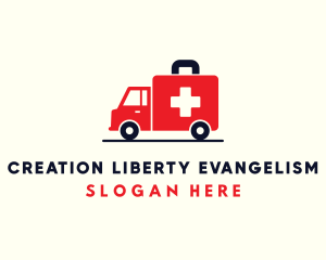 Medical Emergency Ambulance logo design