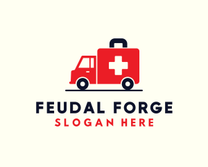 Medical Emergency Ambulance logo design