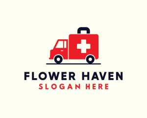 Medical Emergency Ambulance logo design