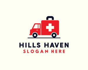 Medical Emergency Ambulance logo design