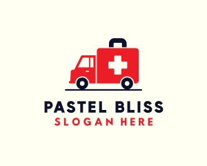 Medical Emergency Ambulance logo design