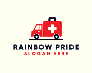 Medical Emergency Ambulance logo design