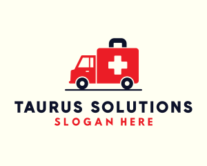 Medical Emergency Ambulance logo design