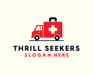 Medical Emergency Ambulance logo design