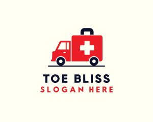 Medical Emergency Ambulance logo design