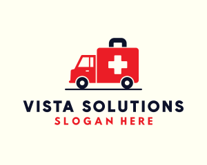 Medical Emergency Ambulance logo design