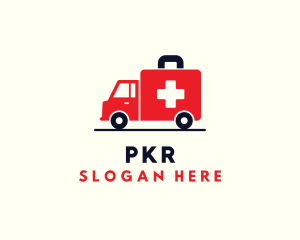 Medical Emergency Ambulance logo design