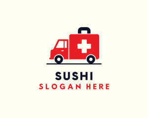 Medical Emergency Ambulance logo design