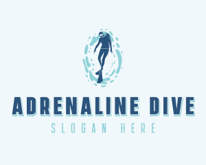 Athletic Scuba Diving logo design