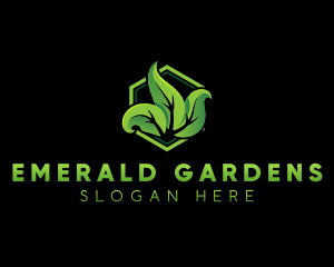 Plant Garden Leaf logo design