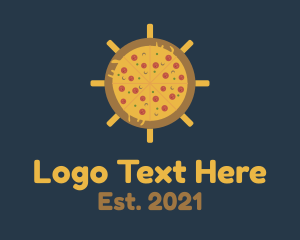 Eatery - Pizza Ship Helm logo design