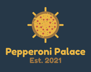 Pepperoni - Pizza Ship Helm logo design