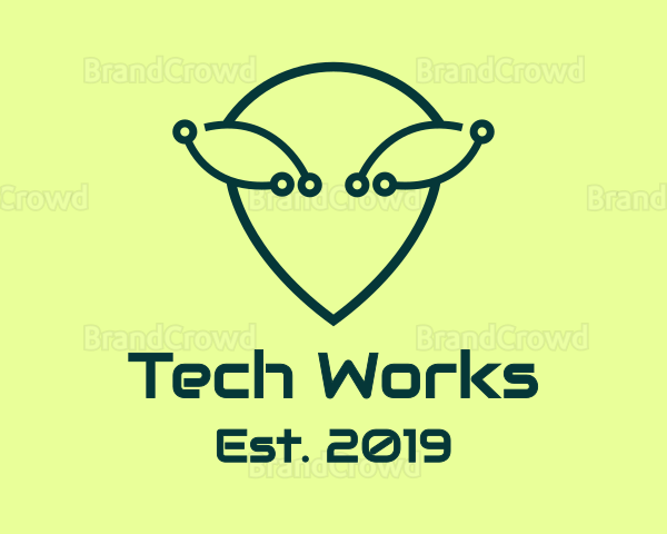 Alien Cyber Tech Logo