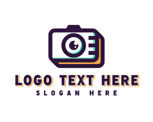 Vlog - Camera Photoshoot Photographer logo design
