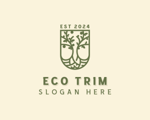 Eco Planting Shield logo design