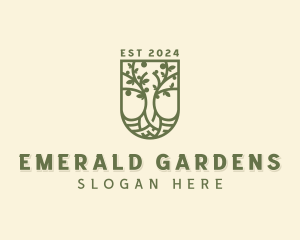 Eco Planting Shield logo design