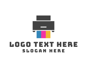 Lithography - Print Printer Ink logo design