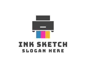 Print Printer Ink logo design