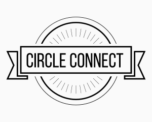 Circle - Black & White Hipster Circle logo design