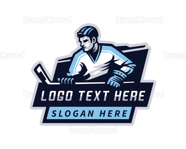 Hockey Varsity Player Logo