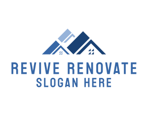 Renovate - Residential Home Roof logo design